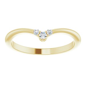 14K Yellow .05 CTW Diamond Matching Band - BN & CO JEWELRY