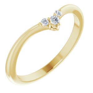 14K Yellow .05 CTW Diamond Matching Band - BN & CO JEWELRY
