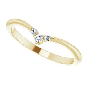 14K Yellow .05 CTW Diamond Matching Band - BN & CO JEWELRY