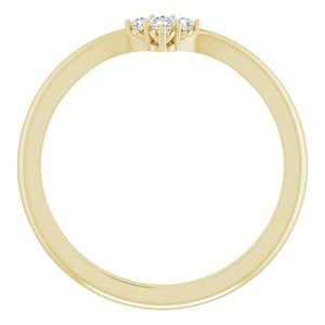 14K Yellow .05 CTW Diamond Matching Band - BN & CO JEWELRY