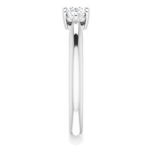 14K White 1/3 CTW Lab-Grown Diamond Anniversary Band - BN & CO JEWELRY