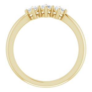 14K Yellow 1/3 CTW Lab-Grown Diamond Anniversary Band - BN & CO JEWELRY