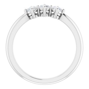 14K White 1/3 CTW Lab-Grown Diamond Anniversary Band - BN & CO JEWELRY