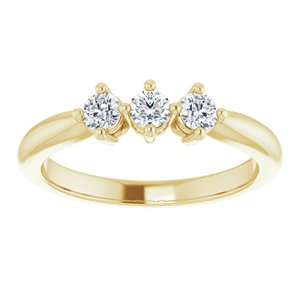 14K Yellow 1/3 CTW Lab-Grown Diamond Anniversary Band - BN & CO JEWELRY