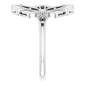 14K White Vintage-Inspired Ring - BN & CO JEWELRY