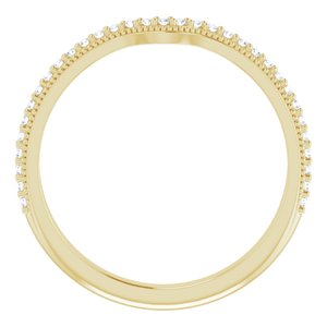 14K Yellow 1/8 CTW Diamond Matching Band - BN & CO JEWELRY