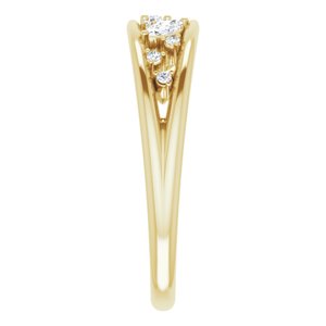 14K Yellow 1/6 CTW Diamond Negative Space Ring - BN & CO JEWELRY