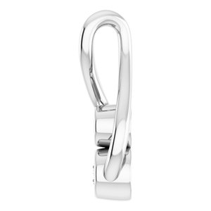 14K White .07 CTW Natural Diamond Hold You ForeverÂ® Pendant - BN & CO JEWELRY