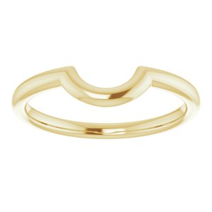 14K Yellow 6 mm Contour Band - BN & CO JEWELRY