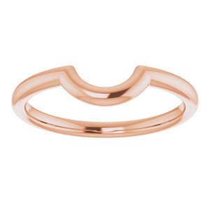 14K Rose 6 mm Contour Band - BN & CO JEWELRY