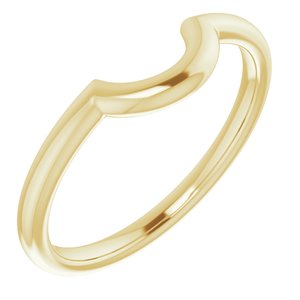 14K Yellow 6 mm Contour Band - BN & CO JEWELRY