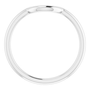 14K White 6 mm Contour Band - BN & CO JEWELRY