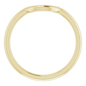 14K Yellow 6 mm Contour Band - BN & CO JEWELRY