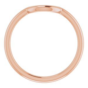 14K Rose 6 mm Contour Band - BN & CO JEWELRY