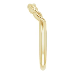 14K Yellow Twisted Contour Band - BN & CO JEWELRY