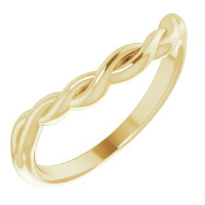 14K Yellow Twisted Contour Band - BN & CO JEWELRY