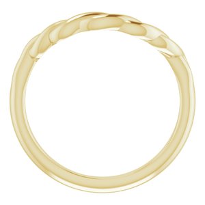 14K Yellow Twisted Contour Band - BN & CO JEWELRY