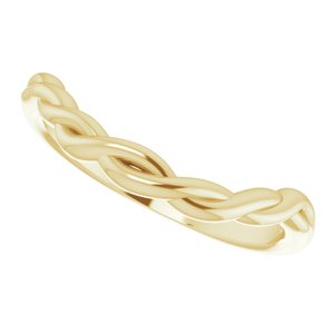 14K Yellow Twisted Contour Band - BN & CO JEWELRY