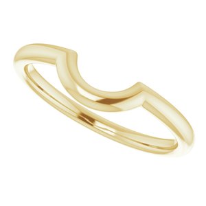 14K Yellow 6 mm Contour Band - BN & CO JEWELRY
