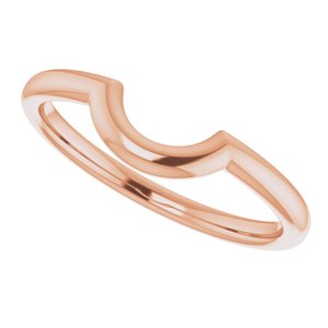 14K Rose 6 mm Contour Band - BN & CO JEWELRY