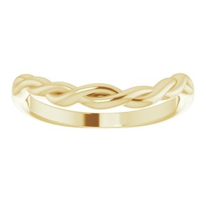 14K Yellow Twisted Contour Band - BN & CO JEWELRY
