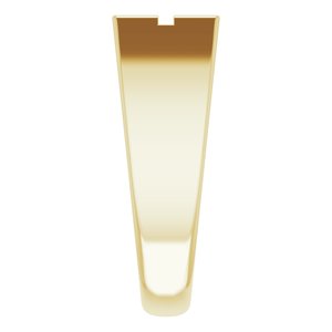 14K Yellow 10.8x8.8 mm Rectangle Cross Signet Ring - BN & CO JEWELRY