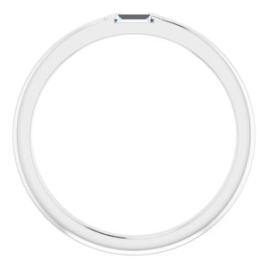 14K White 1/10 CT Diamond Stackable Ring Size 7 - BN & CO JEWELRY