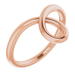 14K Rose Looped Bypass Ring - BN & CO JEWELRY