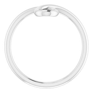 14K White Looped Bypass Ring - BN & CO JEWELRY