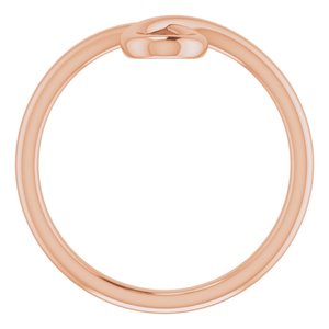 14K Rose Looped Bypass Ring - BN & CO JEWELRY