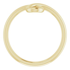 14K Yellow Looped Bypass Ring - BN & CO JEWELRY