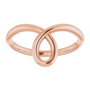 14K Rose Looped Bypass Ring - BN & CO JEWELRY