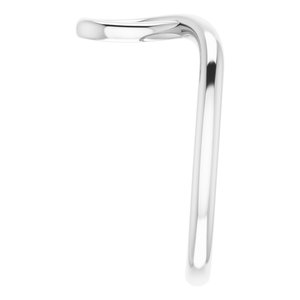 14K White Looped Bypass Ring - BN & CO JEWELRY