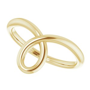 14K Yellow Looped Bypass Ring - BN & CO JEWELRY