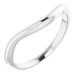 14K White 8 mm Round Wedding Band - BN & CO JEWELRY