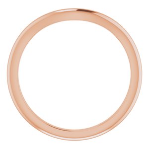 14K Rose 4.8 mm Round Wedding Band - BN & CO JEWELRY
