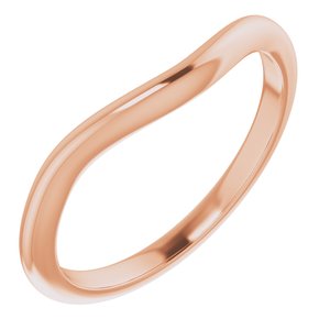 10K Rose 6x4 mm Oval Wedding Band - BN & CO JEWELRY