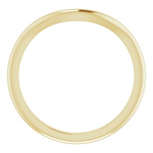 14K Yellow 7x5 mm Oval Wedding Band - BN & CO JEWELRY