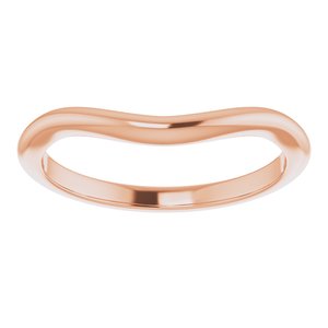 10K Rose 6x4 mm Oval Wedding Band - BN & CO JEWELRY