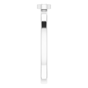 14K White 3 mm Natural Diamond Ring - BN & CO JEWELRY