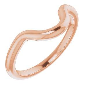 14K Rose Band for 9 x 7 mm Oval Ring - BN & CO JEWELRY