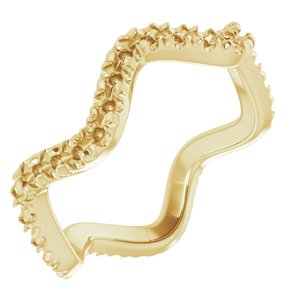14K Yellow French-Set Eternity Band Size 4 - BN & CO JEWELRY