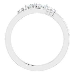 14K White 1/5 CTW Diamond Scattered Ring - BN & CO JEWELRY