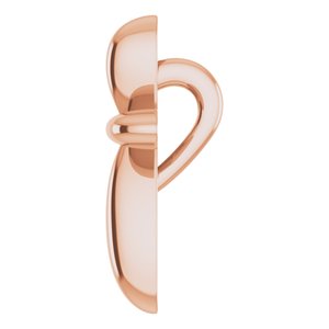 14K Rose 10x7.72 mm Cross Pendant - BN & CO JEWELRY