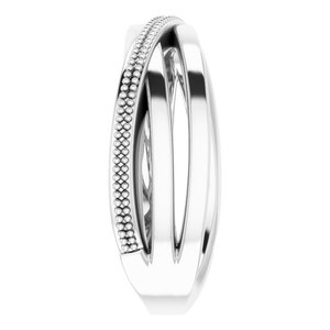 Sterling Silver Beaded Criss-Cross Ring - BN & CO JEWELRY