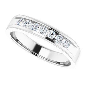 14K White 3/8 CTW Natural Diamond Ring - BN & CO JEWELRY