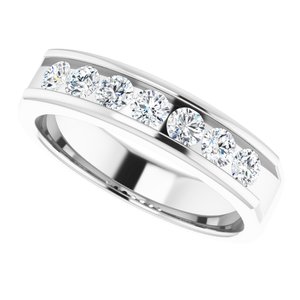 14K White 7/8 CTW Natural Diamond Ring - BN & CO JEWELRY