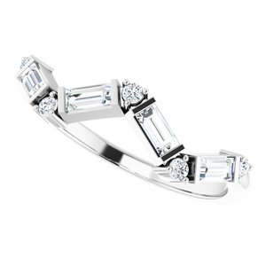 14K White 1/3 CTW Diamond Stackable Ring - BN & CO JEWELRY