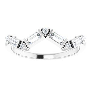 14K White 1/3 CTW Diamond Stackable Ring - BN & CO JEWELRY