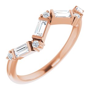 14K Rose 1/3 CTW Diamond Stackable Ring - BN & CO JEWELRY